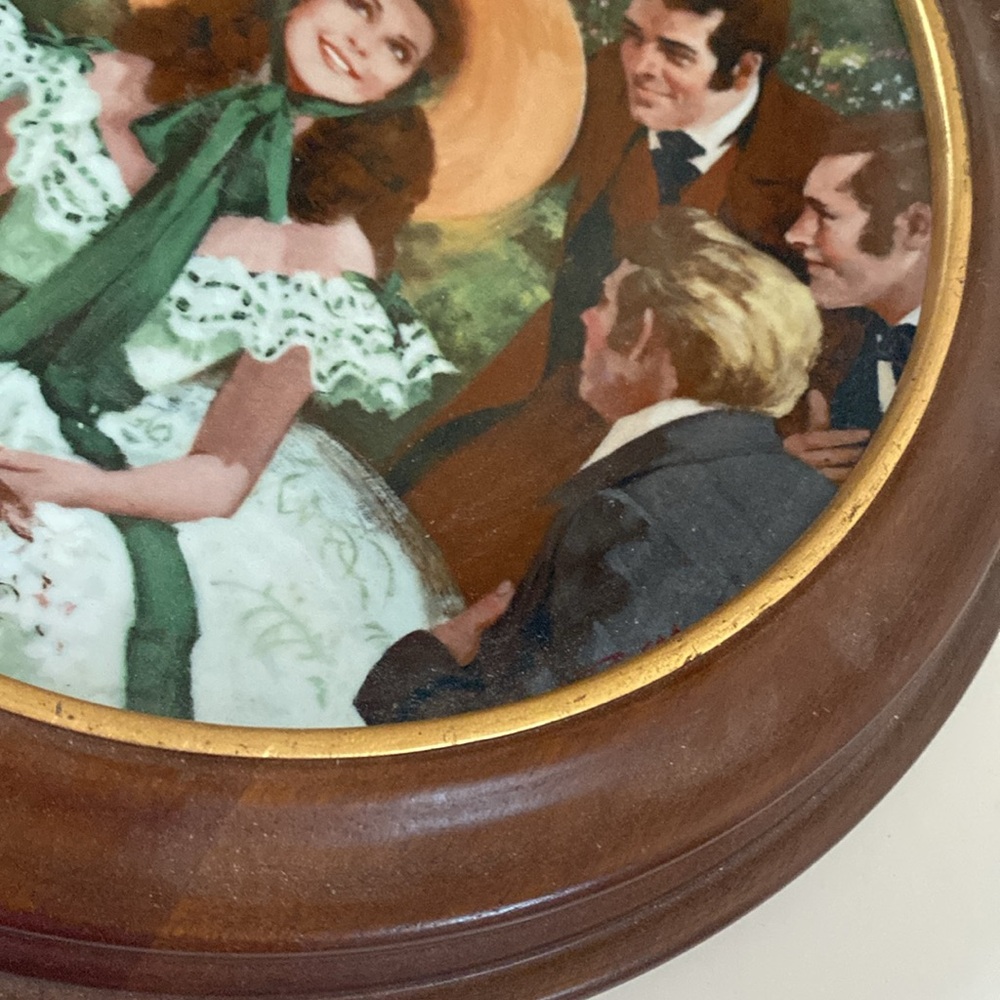 Scarlet And Her Suitors - Howard Rogers Collectible Plate Gone With The … - Picture 7 of 13